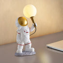 Axyaa Astronaut Moon Lamp Children's Room Bedside Wall Light Decor