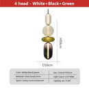 Axyaa Nordic Stained Glass LED Chandeliers for Home & Restaurant Decor