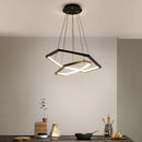 Axyaa Modern Hexagon Dining Room Pendant Lights Ceiling Lamp LED Chandelier