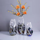 Axyaa Gradient Glass Vase for Floral Arrangements and Home Decor