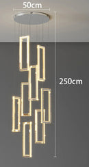 Axyaa LED Crystal Chandelier Ceiling Lamp for Elegant Indoor Lighting