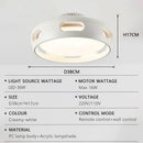 Axyaa LED Ceiling Fan Light with Remote Control for Living Room and Bedroom