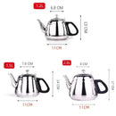 Axyaa Stainless Steel Teapot Pot 1.2L-2L for Hot Water, Coffee, Induction, Home, Camping