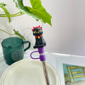 Axyaa Bear Pumpkin Straw Cover: Cute & Reusable Silicone Sippy Cap