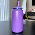 Axyaa Stainless Steel Vacuum Straw Cup - Colored Ice Coffee Thermos