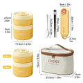 Axyaa Stainless Steel Thermal Lunch Box For Kids - Insulated Stackable Bento Box