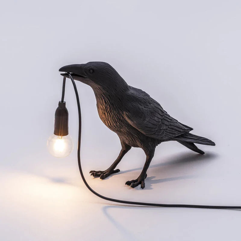 Axyaa Lively Bird Table Lamp Resin Home Decor Lighting Wall Fixture