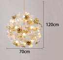 Axyaa Modern LED Pendant Chandeliers for Living Room - Indoor Staircase Lighting