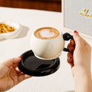 Axyaa Ceramic Coffee Cup & Saucer Set for Home Breakfast & Afternoon Tea