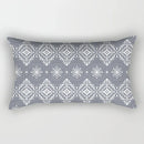 Axyaa Geometric Grey White Square Pillowcase for Home Decor and Living Room