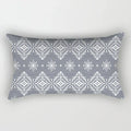 Axyaa Nordic Grey White Geometric Square Pillowcase for Home Decor
