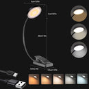 Axyaa LED Clamp Book Lamp USB Plug Dimming Night Light Wedding Bedroom Study
