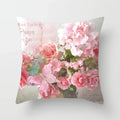 Axyaa Floral Pattern Decorative Sofa Cushion Cover Pink