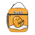 Axyaa Gudetama Cartoon Eggs Lunch Bag - Insulated Thermal Box for Picnic