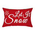 Axyaa Christmas Printed Deer & Santas Pillow Case 30x50cm