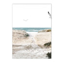Axyaa Seagull Lighthouse Ocean Art Canvas Print for Wall Decor