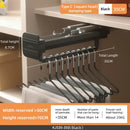 Axyaa Adjustable Telescopic Wardrobe Hanger | Extendable Clothes Rail Organizer