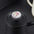 Axya Stainless Steel Coffee Thermometer with Clip-on Latte Jar Milk Frother.