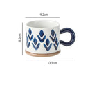Axyaa Hand-painted Ceramic Mug 400ML Large Capacity Drinking Cup