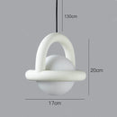 Axyaa Glass Ball Lamp: Danish Design LED, Balloon Pendant, Aesthetic Room Decor