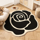 Flower Shape Plush Carpet: Axyaa Thicken Soft Rug for Living Room, Bedroom, Lounge