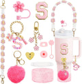 Axyaa Cup Accessories Set: 12PCS for 30oz 40oz Stanley Cup, Straw Cover, Handle Strap, Boot Chain