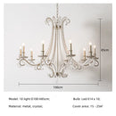 Axyaa Crystal Chandelier: French-style Silver LED Pendant Light, Retro E14 Bar Lamp