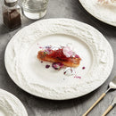 Axyaa Stone Western Dinner Plate - High-Grade Luxury Ceramic Tableware for Restaurant & Home