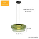Axyaa Glass Pendant Light - Modern Minimalist LED Chandelier for Home, Restaurant, Bar