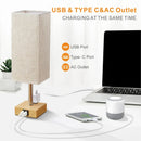 Axyaa Touch Desk Lamp with Dual Charging Station & 3-Way Dimmable Light