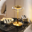 Axyaa Gold Lustre Glass Mushroom Floor Lamp