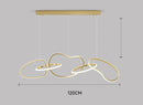 Axyaa Golden Vintage LED Pendant Light Chandeliers