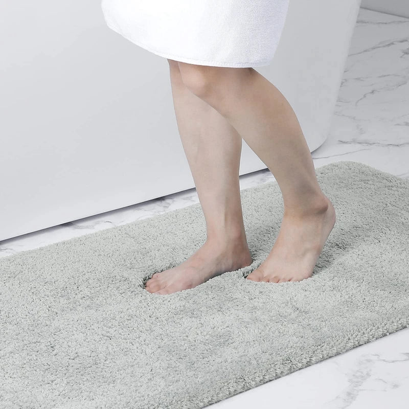 Axyaa Plush Non-Slip Bathroom & Kitchen Floor Mat - Soft, Absorbent, Luxurious Rug