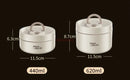 Axyaa Stainless Steel Insulated Food Container Bucket Pot Lunch Box Bottle - Large Capacity