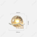 Axyaa LED Glass Sphere Wall Lamp for Bedroom Living Room Lighting