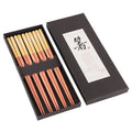 Wooden Chopsticks Set - Axyaa Household Long Non-slip Japanese Tableware