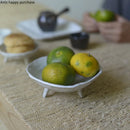 Axya Round Tall Feet Fruit Dish Trio Dinner Set - Elegant Tableware Tray