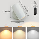 Axyaa Modern Minimalist LED Wall Lamp 3-Color Remote Touch Magnetic Suction 5200mAh