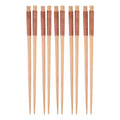 Axyaa Wooden Chopsticks, Natural Wood, Reusable, Eco-Friendly, 22cm, Set of 2/5 Pairs
