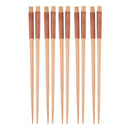 Axyaa Wooden Chopsticks, Natural Wood, Reusable, Eco-Friendly, 22cm, Set of 2/5 Pairs