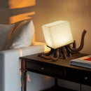 Axyaa Octopus Wood+Marble Table Lamp Touch Control LED Lighting for Indoor Decor