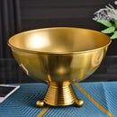 Axyaa Metal Flower Pot Golden Bowl Vase Home Decoration Handicraft Retro Succulent Planter