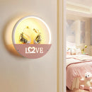 Axyaa Round Modern Wall Lamp Nordic Wall Sconces Indoor Lighting for Living Room Bedroom