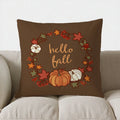 Axyaa Autumn Squirrels & Leaves Pillow Cover