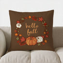Axyaa Autumn Squirrels & Leaves Pillow Cover