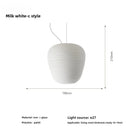 Axyaa Glass Whorls Cocoon Pendant Light: Elegant Illumination for Home Decor