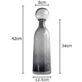 Axyaa Glass Ball Cap Vase: Modern Home Decor Desk Floral Hydroponics Arrangement