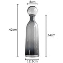 Axyaa Glass Ball Cap Vase: Modern Home Decor Desk Floral Hydroponics Arrangement