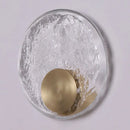 Axyaa Crystal Round Wall Lamp for Bedroom and Living Room Lighting
