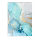 Axyaa Seascape Canvas Painting: Beach Coconut Tree Wall Art Print for Living Room